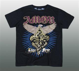 AFFLICTION SHIRT MIT STRASS Gr. L #024D