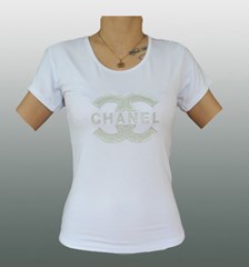 CHANEL DAMEN SHIRT MIT GLITZER Gr. M - L #CH020W