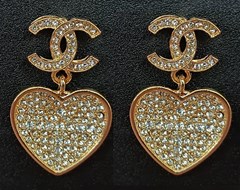CHANEL OHRRINGE MIT STRASS #CH022G