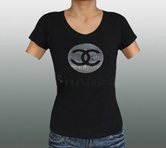 CHANEL DAMEN SHIRT MIT GLITZER Gr. M / L #CH024S