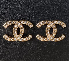 CHANEL OHRRINGE MIT STRASS #CH034GM