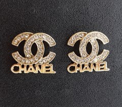 CHANEL OHRRINGE MIT STRASS #CH054GG