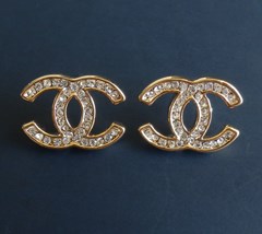 CHANEL OHRRINGE MIT STRASS #CH068-1GW