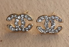 CHANEL OHRRINGE MIT STRASS #CH105GW
