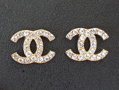 CHANEL OHRRINGE MIT STRASS #CH105GM