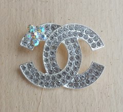 CHANEL ANSTECKNADEL / PIN / BROSCHE MIT STRASS #CH296S
