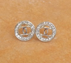 CHANEL OHRSTECKER MIT STRASS #CH553-2