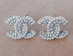 CHANEL OHRRINGE MIT STRASS #CH622S