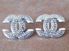 CHANEL OHRRINGE MIT STRASS #CH642