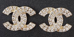 CHANEL OHRRINGE MIT STRASS #CH647G