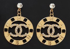 CHANEL OHRRINGE MIT STRASS #CH650G
