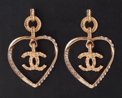 CHANEL OHRRINGE MIT STRASS #CH651G