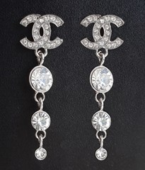 CHANEL OHRRINGE MIT STRASS #CC654S