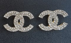 CHANEL OHRRINGE MIT STRASS #CC657G