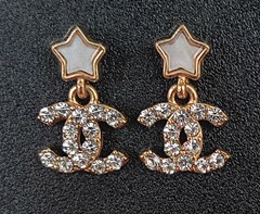 CHANEL OHRRINGE MIT STRASS #CH674G