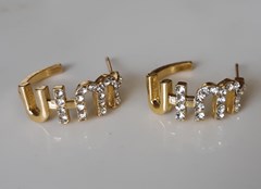 MIU-MIU OHRRINGE MIT STRASS #MIU01G