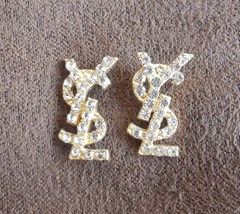 YSL OHRRINGE MIT STRASS #YSL57