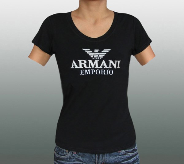 ARMANI DAMEN SHIRT MIT STRASS 