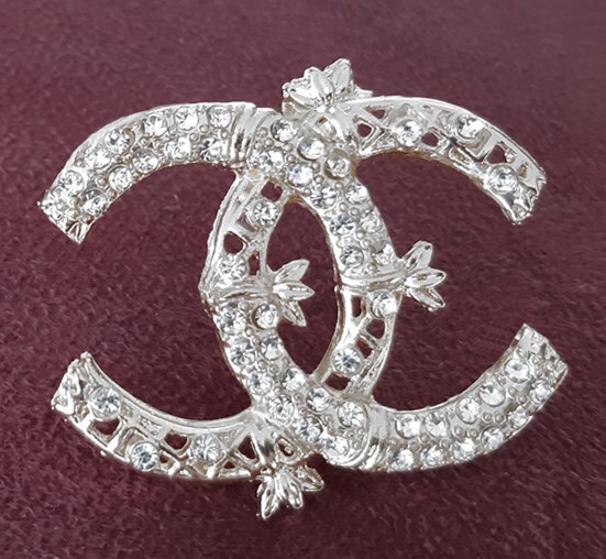 CC ANSTECKNADEL / PIN / BROSCHE MIT STRASS