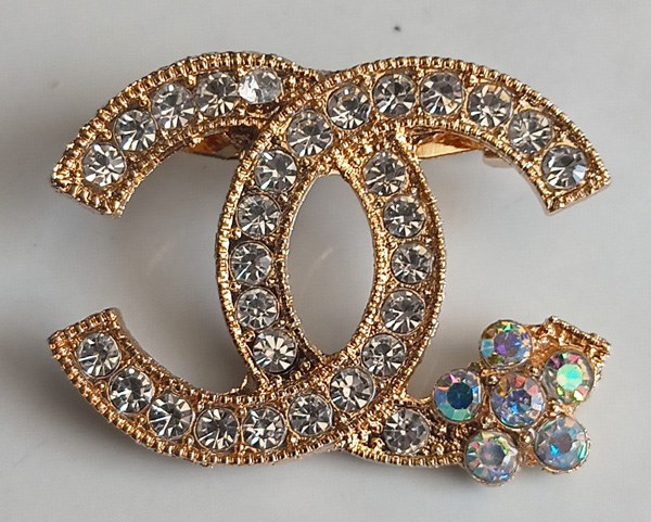 CC ANSTECKNADEL / PIN / BROSCHE MIT STRASS