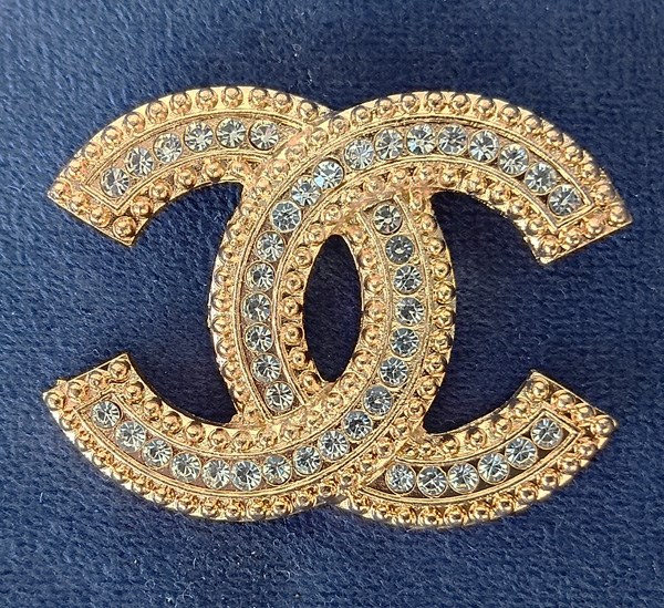 CC ANSTECKNADEL BROSCHE PIN MIT STRASS