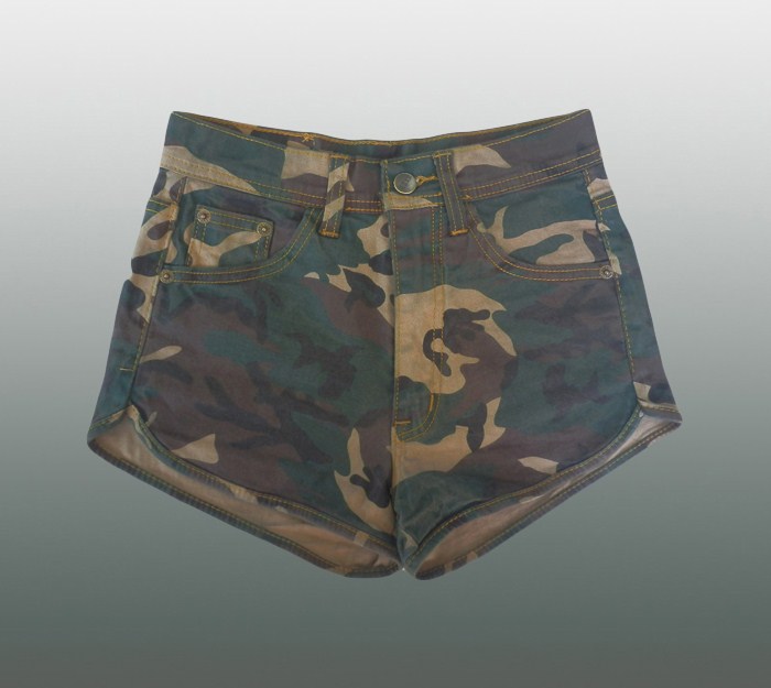 Sexy Damen Shorts Camouflage