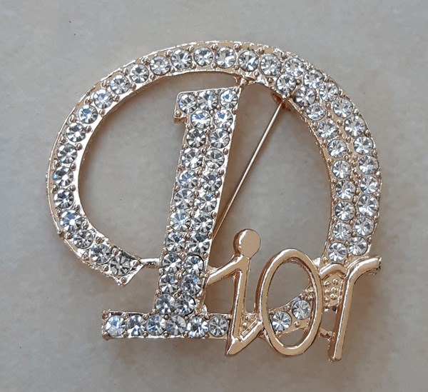 DIOR ANSTECKNADEL / PIN / BROSCHE MIT STRASS