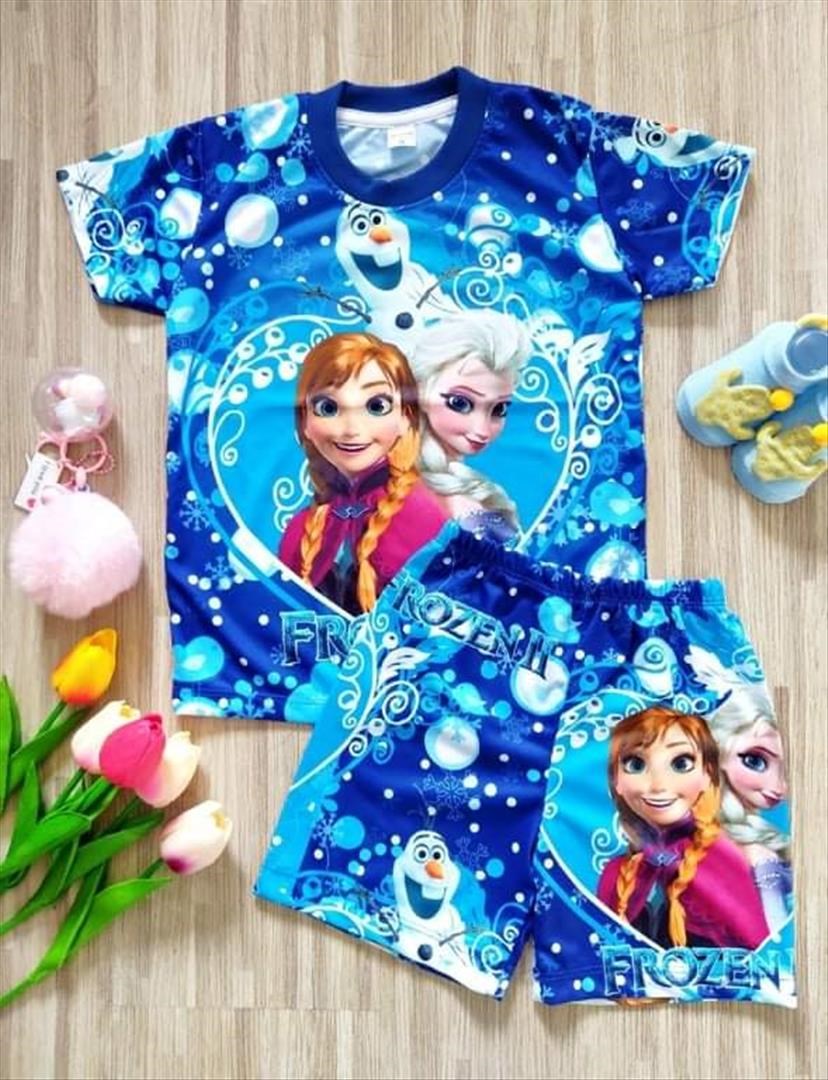 KINDER ELSA T-shirt Corona Omicron