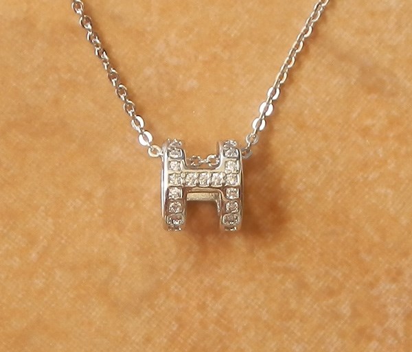 HERMES KETTE STAINLESS MIT STRASS 