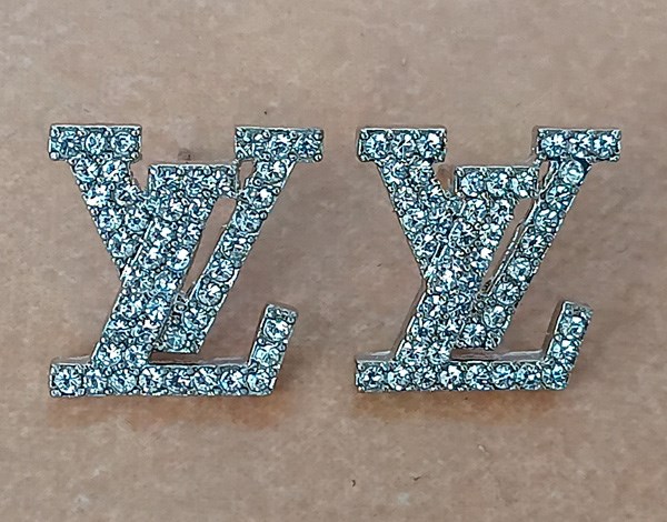 LV OHRRINGE MIT STRASS