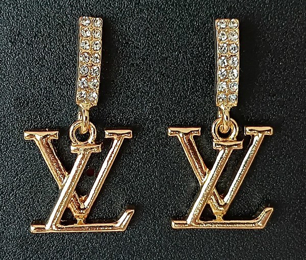 LV Ohrringe mit Strass