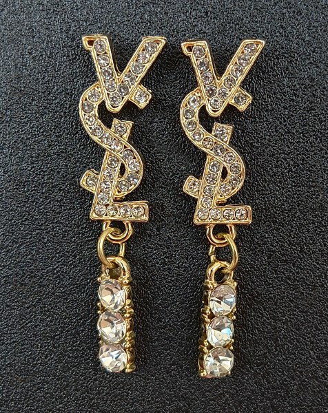 YSL OHRRINGE MIT STRASS